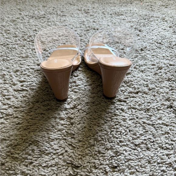 Sincerely Jules Transparent Wedge Sandals - Picture 3 of 3